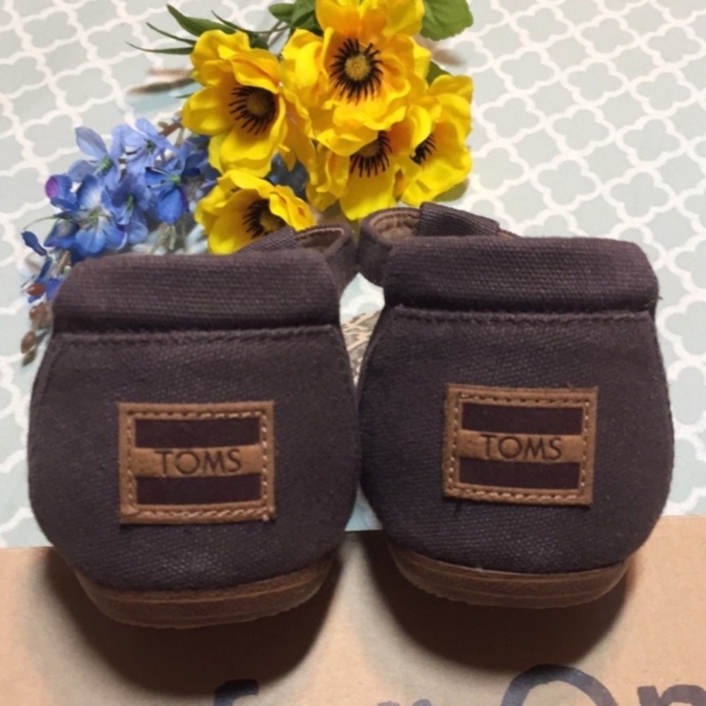TOMS Leopard Playa Thong Sandals Chocolate Canvas Ocelot 7.5 - Picture 3 of 9